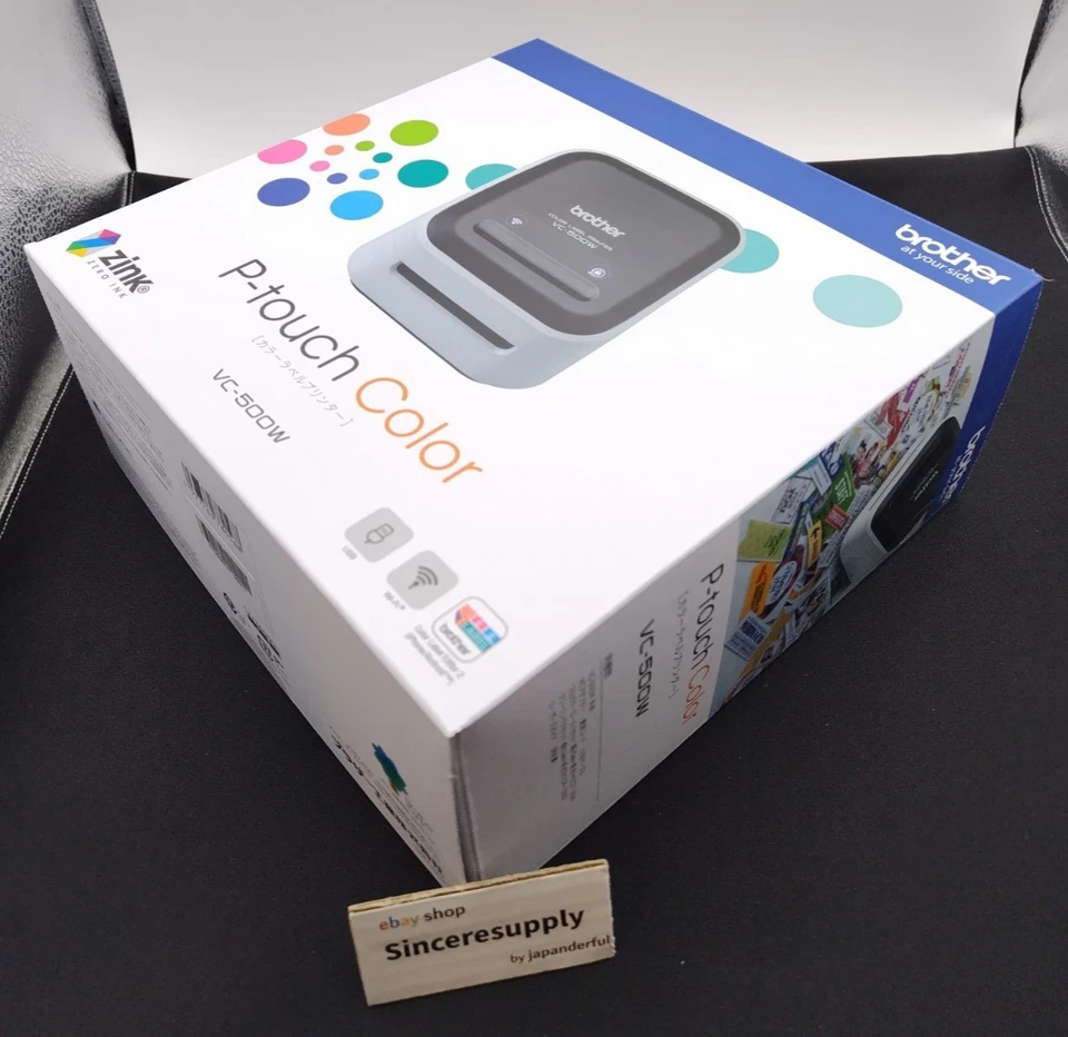 VC-500W Brother Thermo Farb Etikettendrucker Kein Tinte Erforderlich - Bild 2 von 4