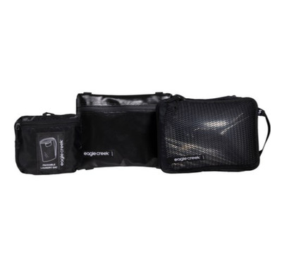 Eagle Creek 3pc Pack-It Travel Organizers Black Packing Cube Set Lightweight