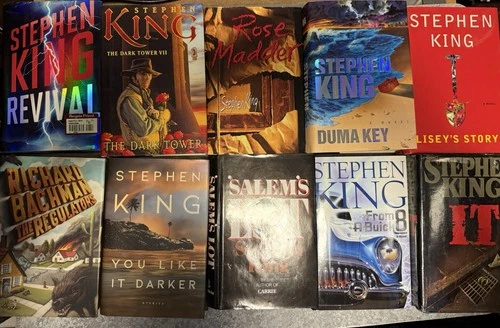 Lot Of 10 Stephen King Hardcover Books