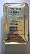 1956 FOOD PACKET SURVIVAL VINTAGE RATION SEALED AND NICE