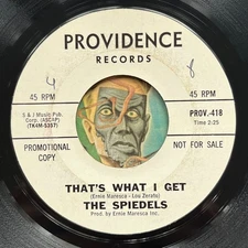 HEAR Spiedels 45 That's What I Get / Dream Girl PROVIDENCE R&B soul promo