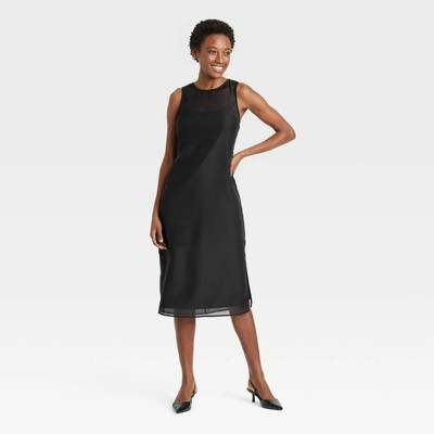black shift dress formal Holly Knitted Shift Dress-Black