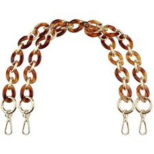 BEAULEGAN Acrylic Purse Chain Handle Strap Replacement for Handbag or
