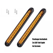 15LED Car Truck DRL Light Bar Brake Rear Turn Signal Tail Strip Yellow/Red/White