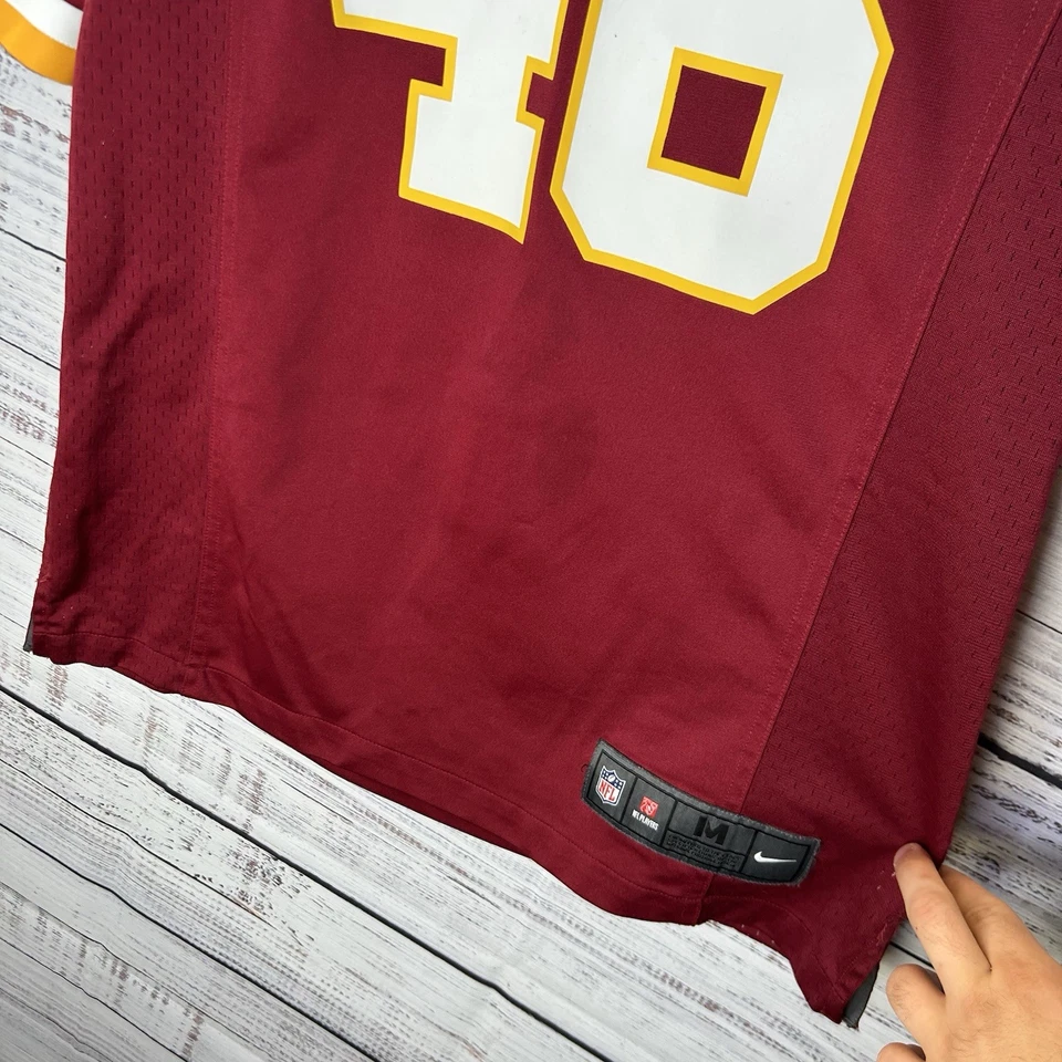 Camiseta Nike On-Field Alfred Morris #46 Washington Redskins NFL local para hombre mediana Foto 2 de 4