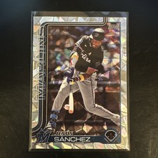 2025 Topps Series 1 Jesus Sanchez #157 Diamante Foil Parallel Miami Marlins
