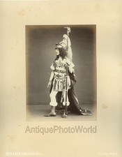 Man as Roman Warrior antique albumen photo France Valenciennes Bernard Nugues