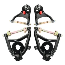For 1955-1957 Chevy Belair 210 150 Upper Lower Tubular Control Arms A-Arms Set