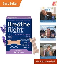 Lavender Scent Nasal Strips Extra Strength Relief Snoring Breathing Aid