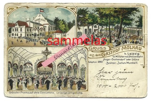 old PK greeting from Gasthof Mölkau near Leipzig 016