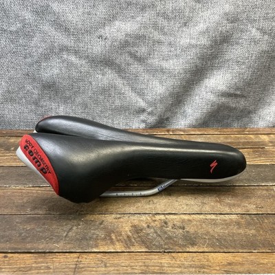 Specialized Body Geometry Cutout Saddle Seat Black Red Road MTB