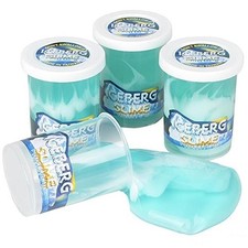 Glacier Slime 12 Pack   Crystal Clear Frozen Ice Slime Putty for Kids  Adult...