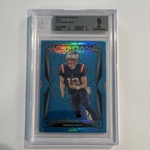 2024 Panini Donruss Drake Maye #132 Obsidian Blue /16 PSA 9 Rookie RC