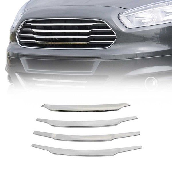 KüHlergrill Leisten Grillleisten FüR Ford Transit Courier 2014-2018 Chrom 4X-image