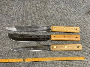 (3) Regent Cutlery 6, 7 And 8” Butcher Knife Sharp High Carbon Steel Colombia
