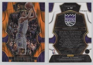 2022 Panini Select Premier Level Orange Flash Prizm Keegan Murray #197 Rookie RC