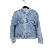 Vintage Levis Denim Trucker Jacket Mens Apx Small WPL 423 FLAWS READ