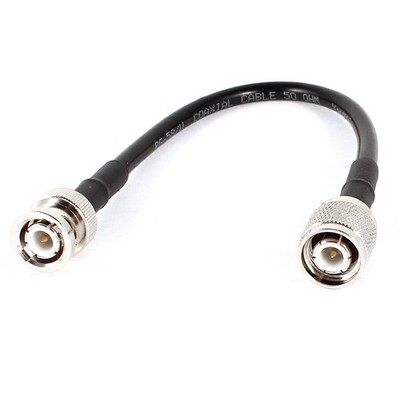 TNC Stecker auf BNC Stecker RG58 Low Loss Pigtail Adapter Kabel 22cm Schwarz de