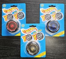 Vintage Hot Wheels All Pro Imperial Yo Yo Car Tire Lot 1990 Red Silver Blue