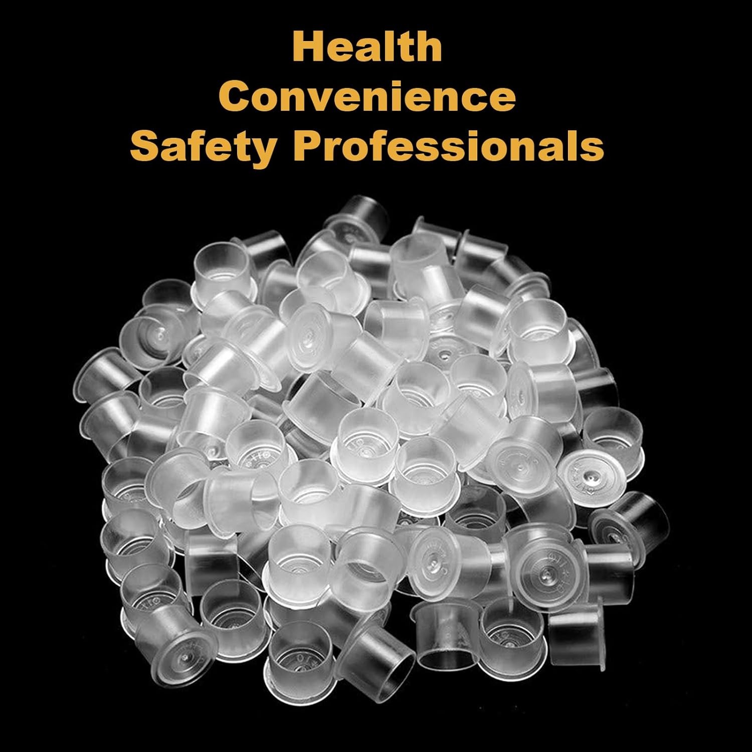 300pcs Tattoo Ink Caps with Base - Jconly Tattoo Ink Cups Pigment Caps