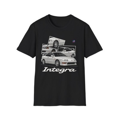 JDM Integra Type R Shirt   DC2 ITR Collage Graphic Tee for Car Enthusiasts