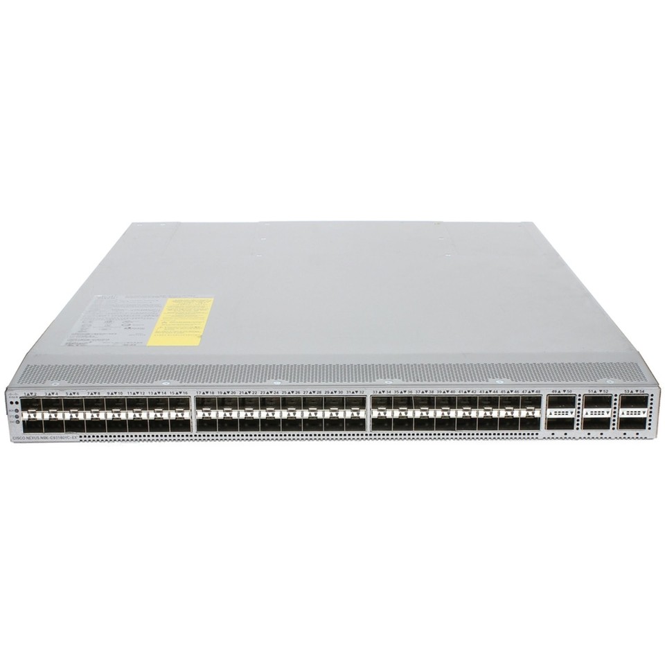Switch Cisco Nexus N9K-C93180YC-EX - 48 Ports 25Gb + 6 Ports 100Gb - ACI LEAF