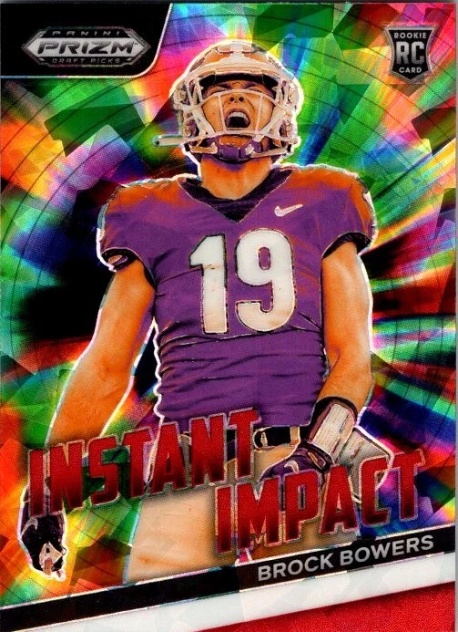 2024 Panini Prizm Draft Picks Instant Impact Brock Bowers #II-BB RC