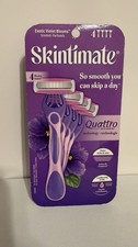 Skintimate Quattro for Women 4-Blade Cartridge Razor Exotic Violet Blooms 4 Pack