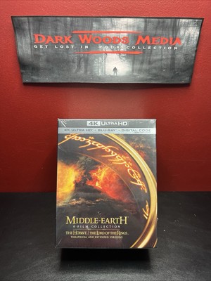 Middle-Earth: 6-Film Collection Box Set (4K UHD+Blu-ray+Digital) Factory Sealed