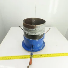 12" x 12-1/2" Duct Coupling Assembly W/ Destaco Toggle Clamps 17-1/4" OAL