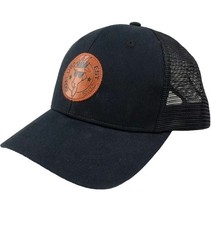 GOAT USA Truckers Hat With Faux Leather Patch. Black. One Size. NWT