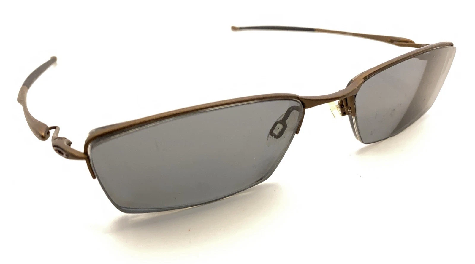 Oakley Transistor 22 217 Transistor Brown Half Rim Eyeglasses Frames 54 18 135