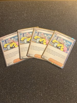 x4Pokemon Iono : Promo: Cosmo Foil Stamped: 185/193 : Never Played NM/M