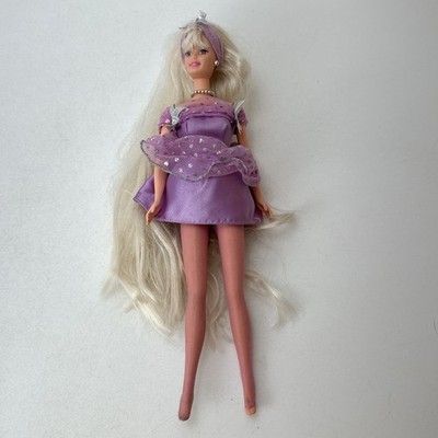 Barbie Pretty Choices Super Long Hair Doll Purple Sparkle Outfit