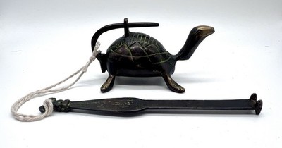 Antique Style Unique Turtle Lock With Key 