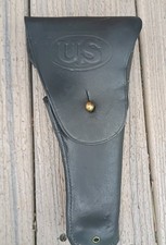 Used Nice Vintage M1913 Black Leather US Stamped Holster For 1911A1 Pistol