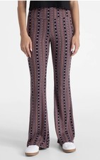 NO BOUNDARIES Womens Flare Stretch Pants Multicolored Size Small 4-6 New