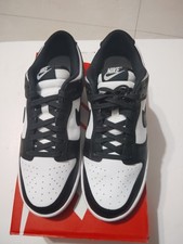 Nike Dunk Low Black/White Panda Leather Low Top Sneakers DD1503-101 Size 8 Women
