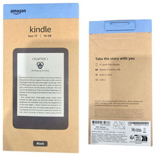 Amazon Kindle 11th Generation, Latest Model 16GB, Wi-Fi, 6" - Black NEW 