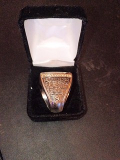 Men's Super Bowl Champion Signet Ring 10K Yellow Gold Tone Size 9 Engraved