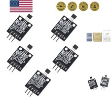 5pcs Hall Effect Magnetic Sensor Module 3144E A3144 Hall Effect Sensor DC 5V ...