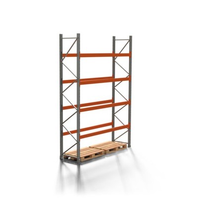 Palettenregal ARTUS / 5 Ebenen / 2 t / 4x2,7x0,8 m / Schwerlastregal / Regalwerk