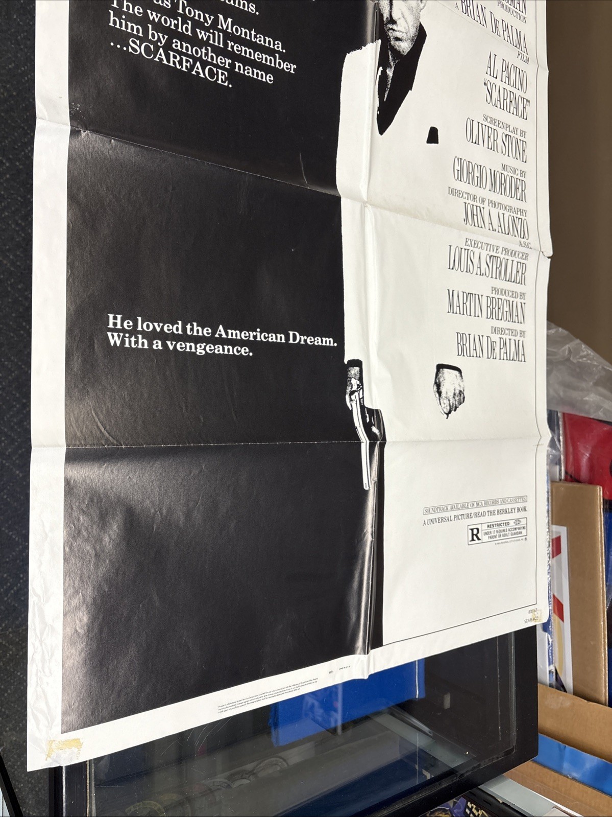 Al Pacino Scarface 1983 Poster 27x40 3/4