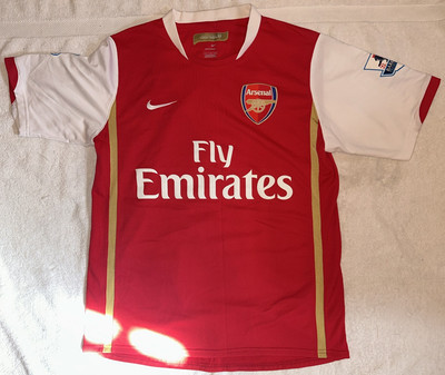 Vintage Thierry Henry Nike Arsenal Fly Emirates EPL #14 Jersey
