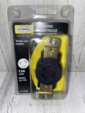 Hubbell 15 amp 125 volt locking receptacle NEMA L5-15R.