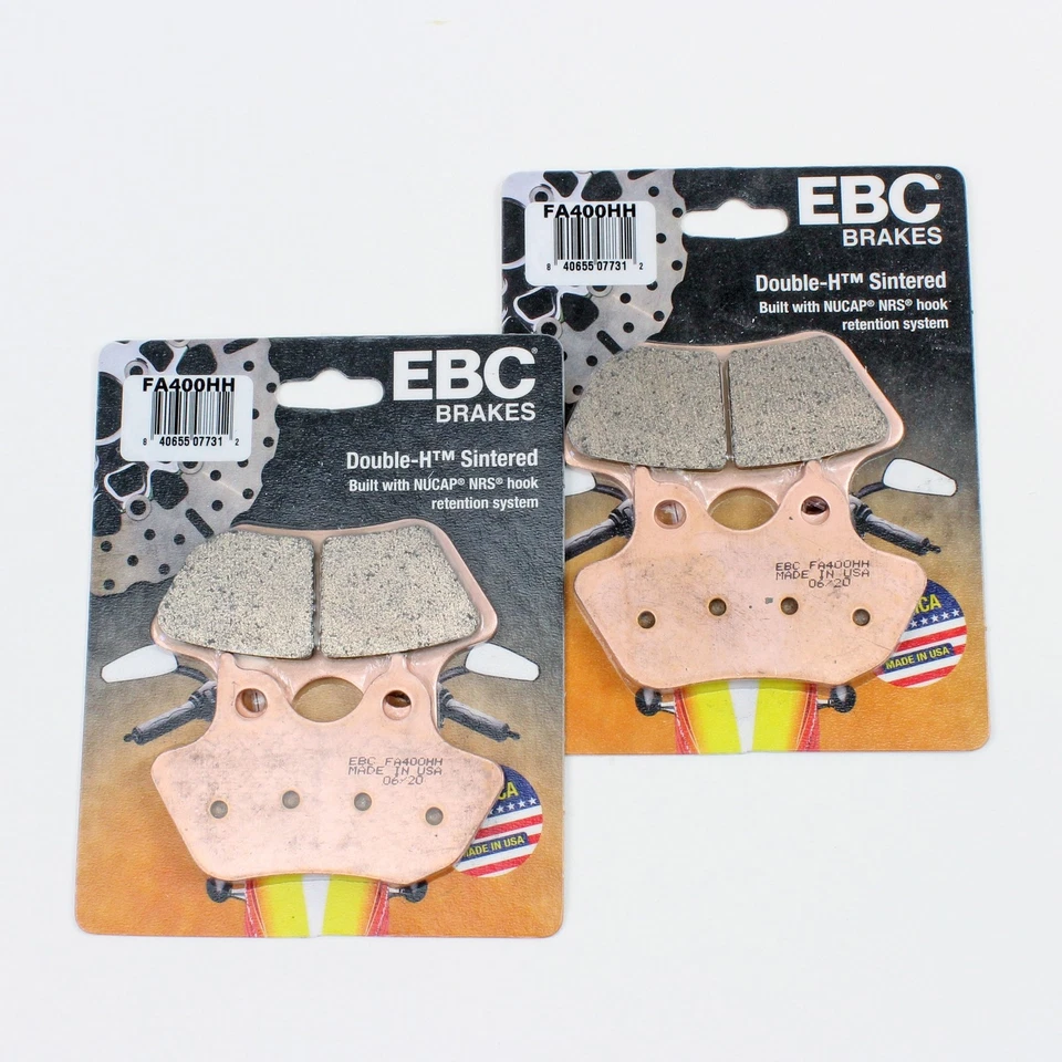 EBC Sinter Brake Pad Set for 2000-03 Harley Davidson FXDX SUPER GLD SPT Frt 2 Pr - Image 2 of 3