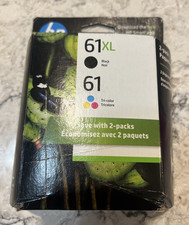 Genuine 2-Pack HP 61XL BLACK  61 TRI-COLOR INK SEALED