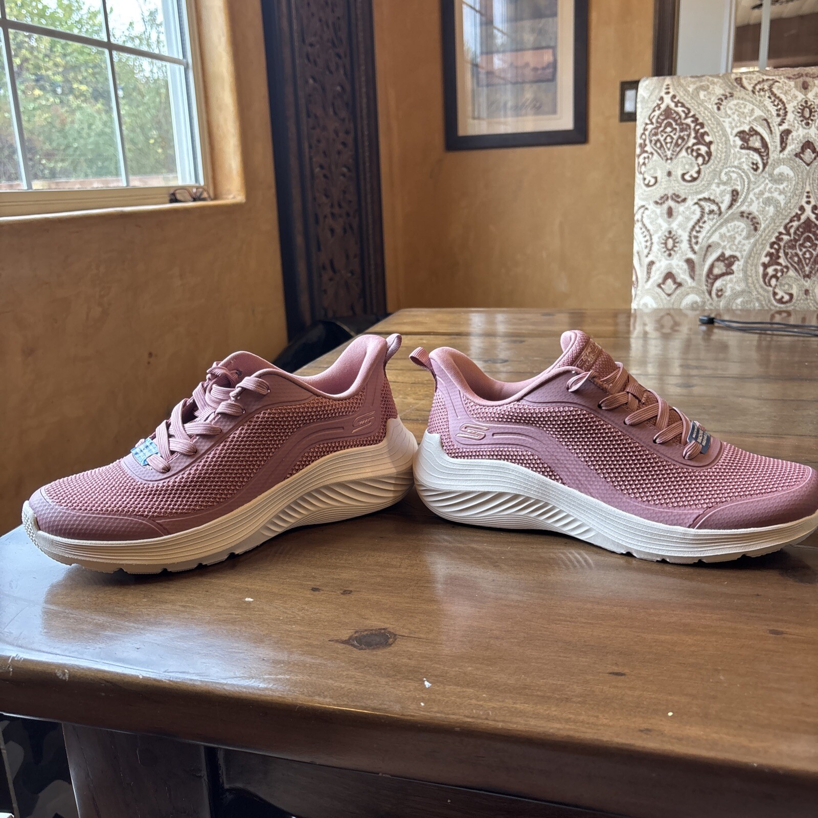 Skechers Bobs Sport Squad Chaos Women's Shoes Sneaker size 7 pink