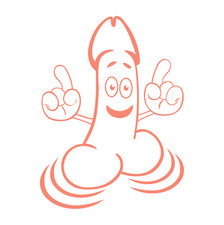 Happy Dancing Penis Decal Made in USA Multiple Color Options & Sizes Avail 6+yrs
