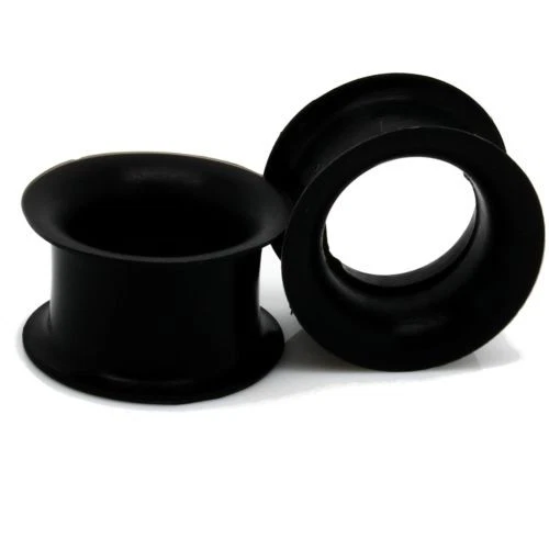 Par de tapones medidores de oreja gruesos-túneles de carne de oreja de silicona suave-estiradores de oreja Foto 2 de 4